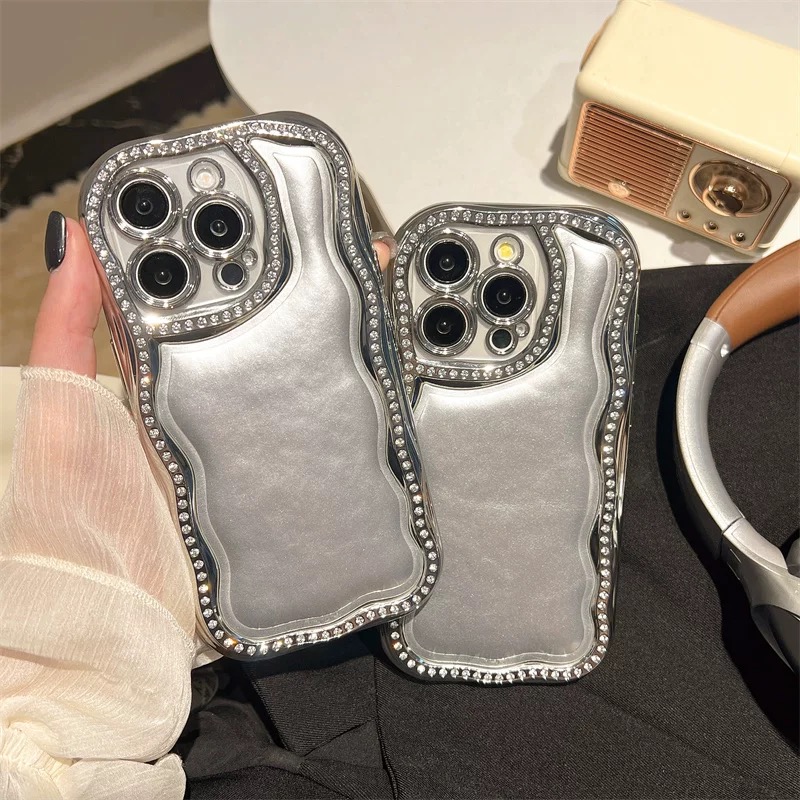 シルバーウェーブジュエルライン iphoneケース