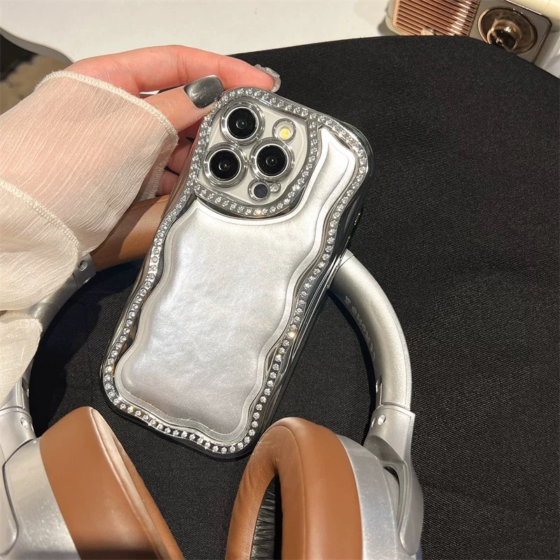 シルバーウェーブジュエルライン iphoneケース