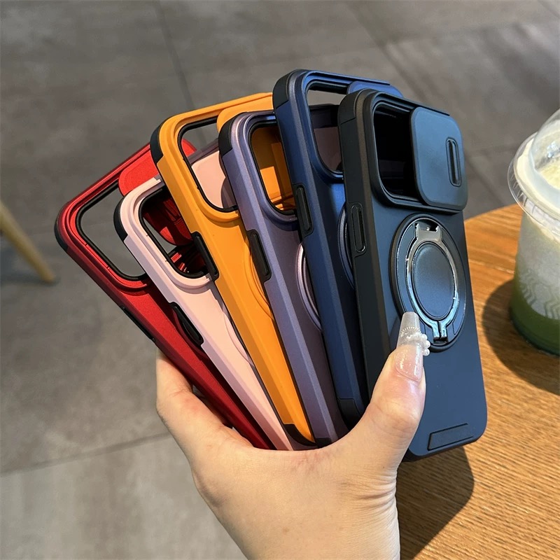 シンプルスライド式カバースタンド iphoneケース