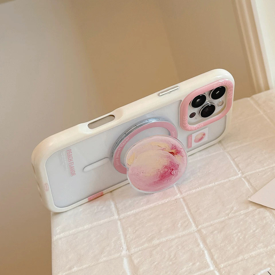 ワンピーチ magsafe グリップ iphoneケース 【Magsafe対応】