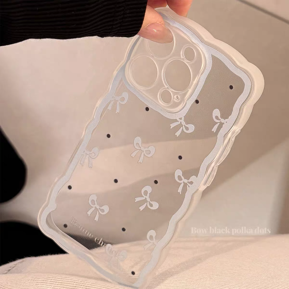 ブルーウェーブリボン iphoneケース