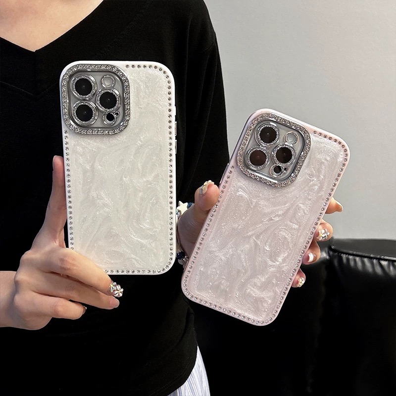 ホワイトピンクジュエル iphoneケース