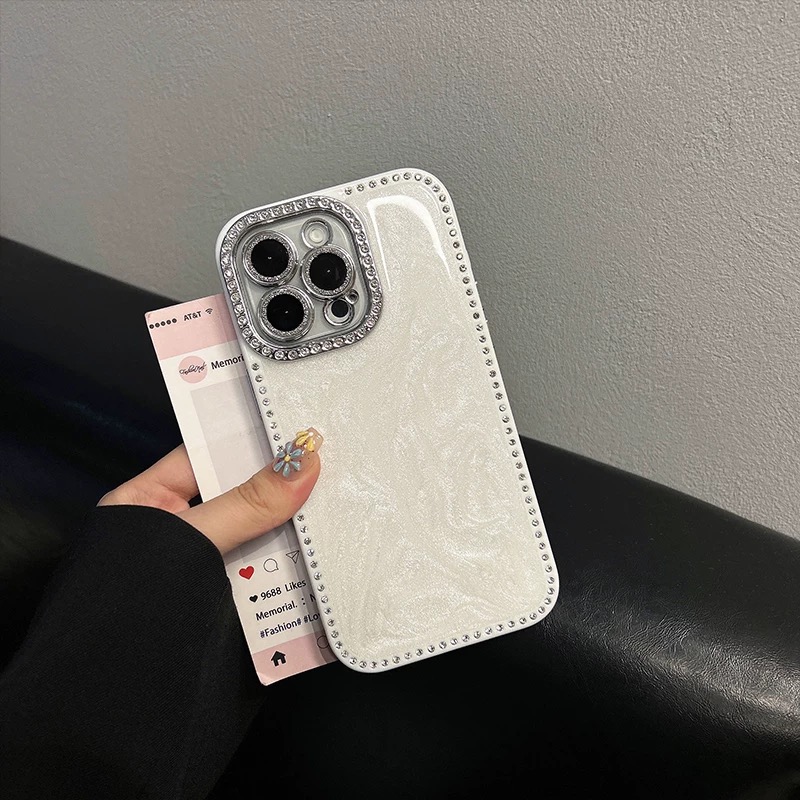 ホワイトピンクジュエル iphoneケース