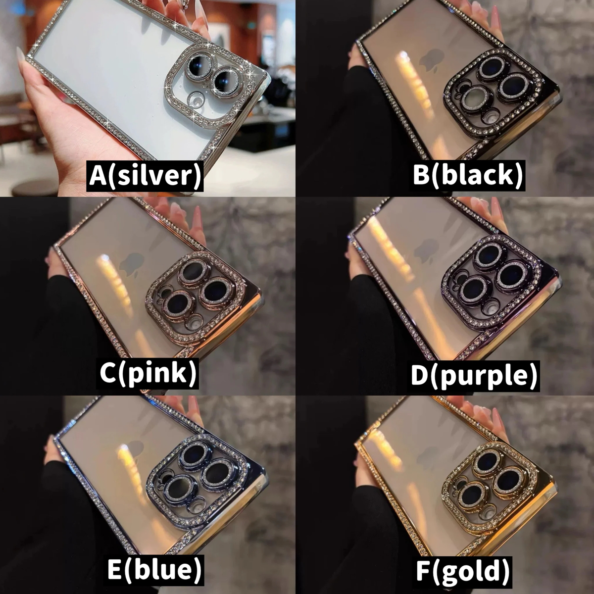 ジュエルカラーラインスクエア iphoneケース