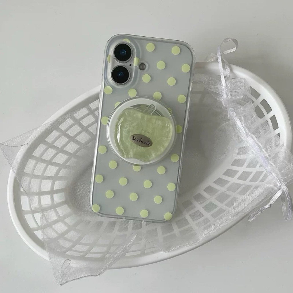 グリーンアップル magsafe グリップ iphoneケース【Magsafe対応】