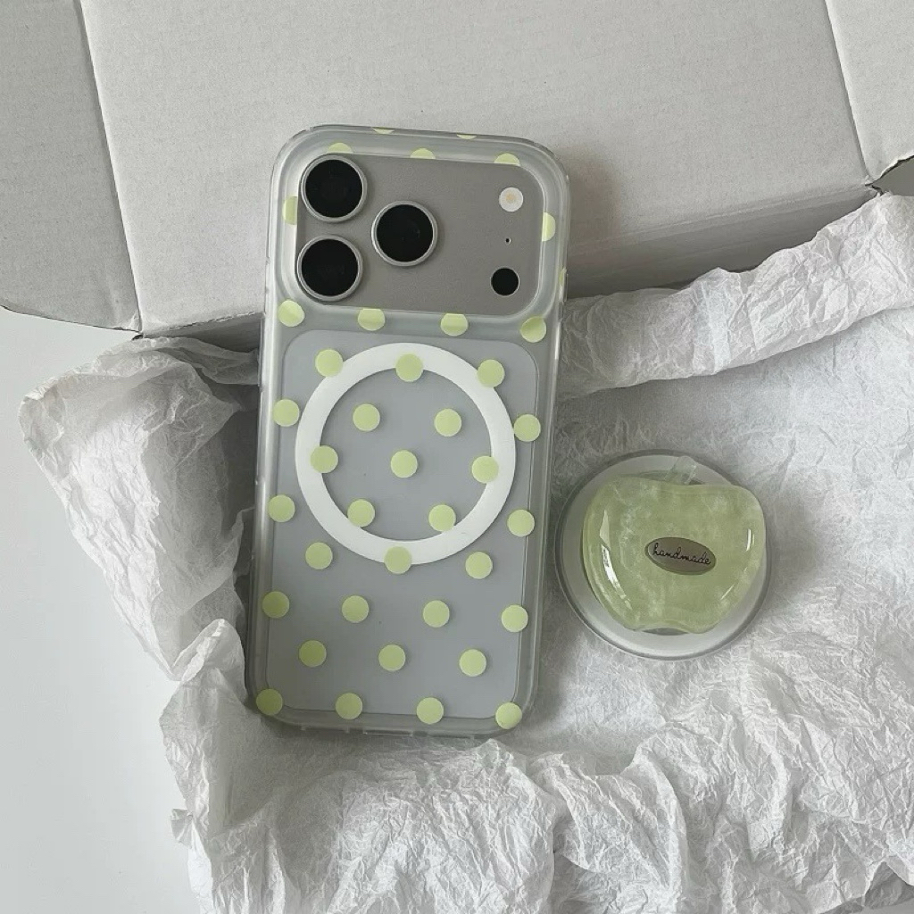 グリーンアップル magsafe グリップ iphoneケース【Magsafe対応】