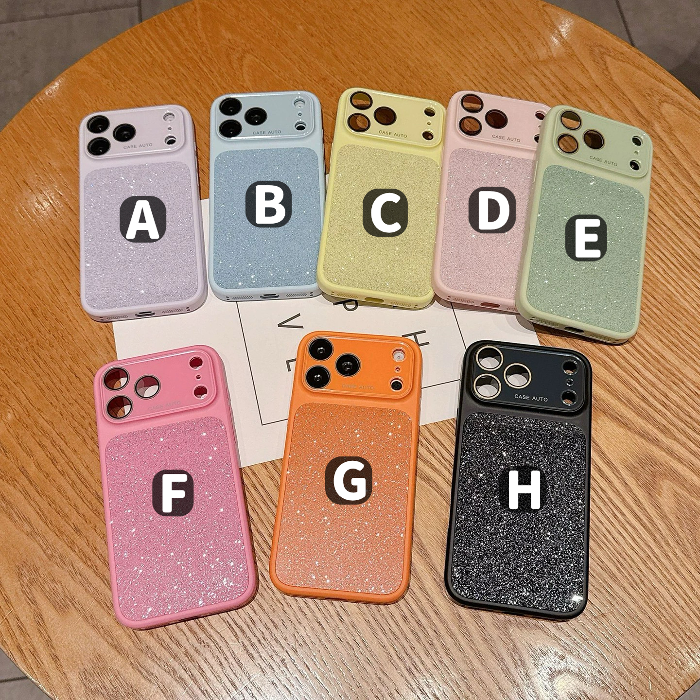 パステルグリッター8色 iphoneケース